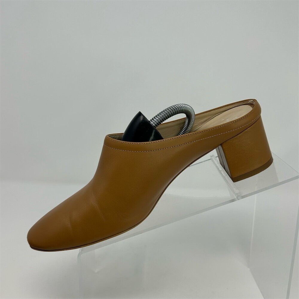 Everlane The Day Heel Mule Womens Brown Slip-On Block Heel Almond Toe Size 8 - Picture 3 of 12